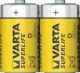 БАТЕРИЯ Varta Superlife ЦИНК FOIL R 20 - 2 БРОЯ В КОМПЛЕКТ