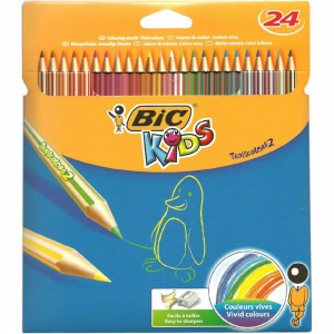 Цветни моливи BIC KIDS TROPICOLORS - 24 цв
