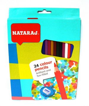 Цветни моливи NATARAJ - 24 цв. ДЪЛГИ