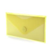 PVC Папка DL с велкро,12х22.5 см.жълта 90553