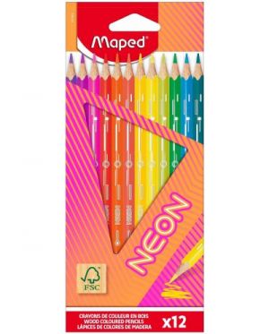 Цветни моливи Maped Neon 12 цв. 9831802