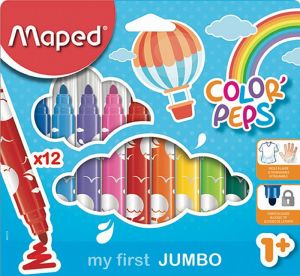 Флумастери Maped Jumbo 12 цв. 9846020