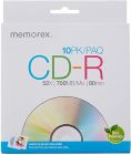 CD-R 10бр. Memorex 700MB 52X + 10бр. хартиени пликчета