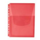 PVC Папка джоб с капак,вертикална,червена 35246