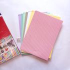Гофрирана хартия А4, 8 цвята - пастел